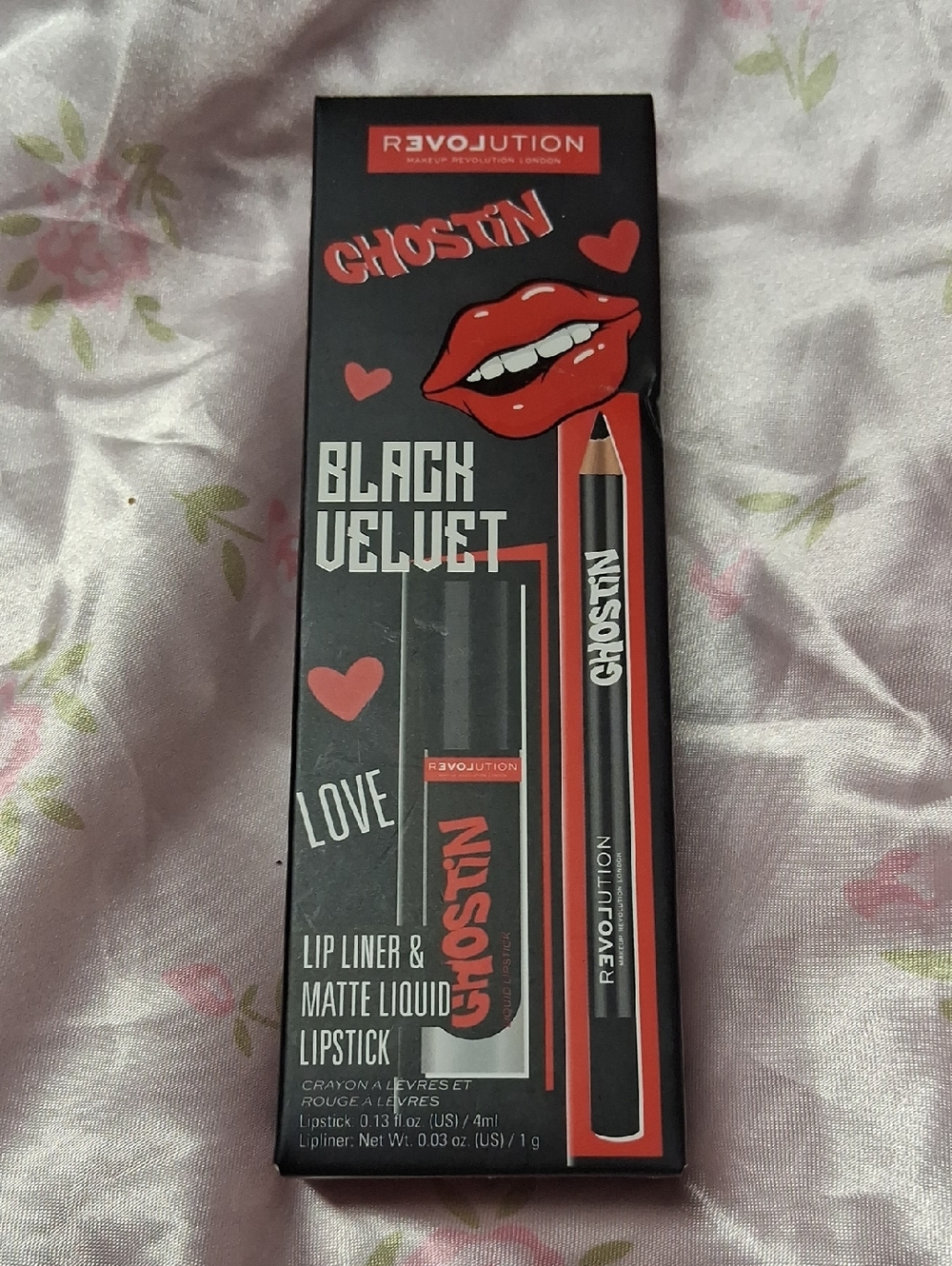 Relove By Revolution Ghostin Lip Kit In Black Velvet